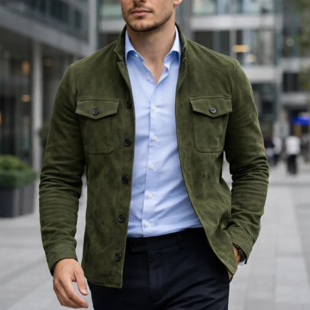 Lorenzo™ | Chaqueta de Ante Clásica