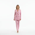 Conjunto Elegante Mujer Blazer y Pantalón de Corte Recto