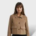Chaqueta Vintage Mujer de Ante Otoño