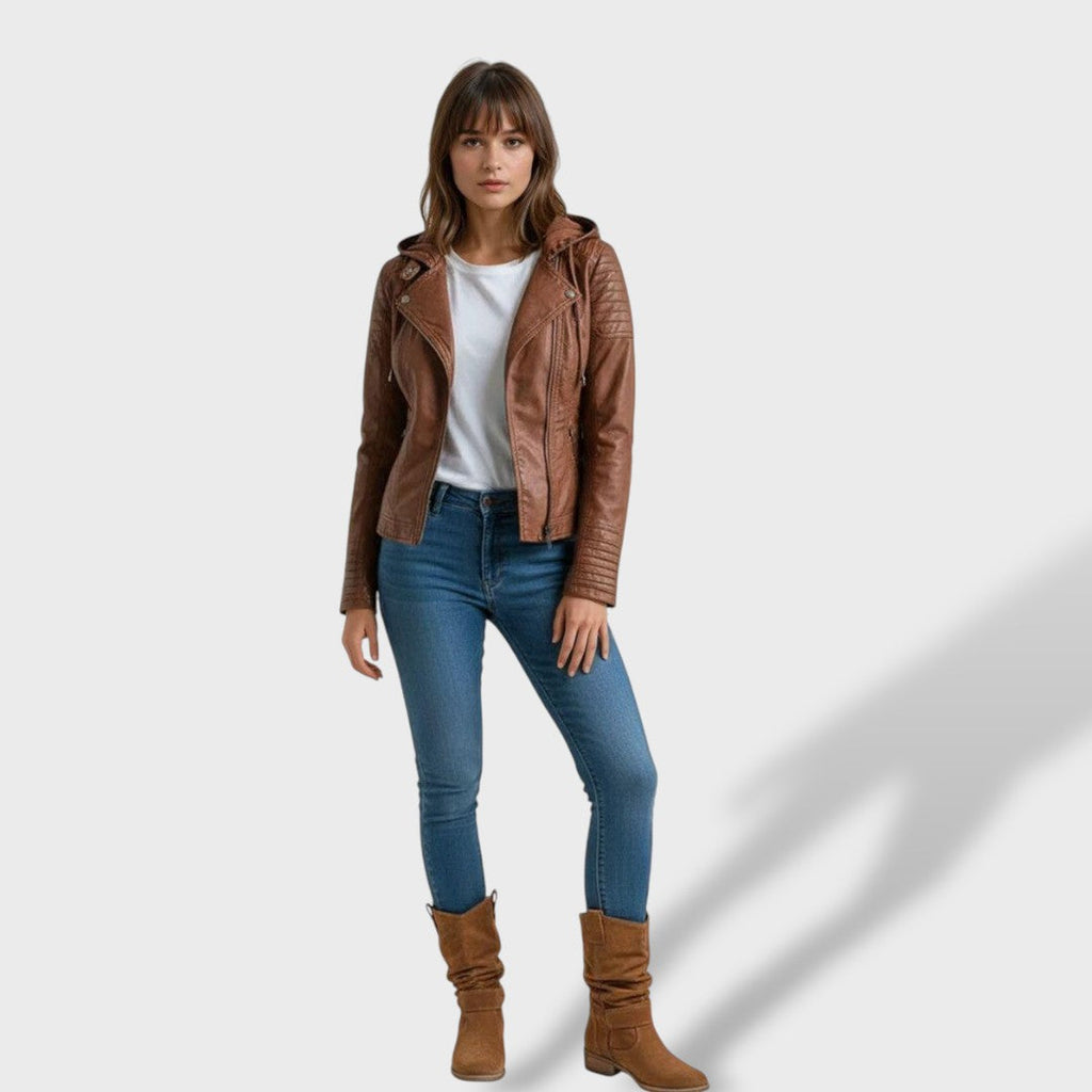 Lucía| Botines de Ante con Punta Redonda y Cremallera para Mujer